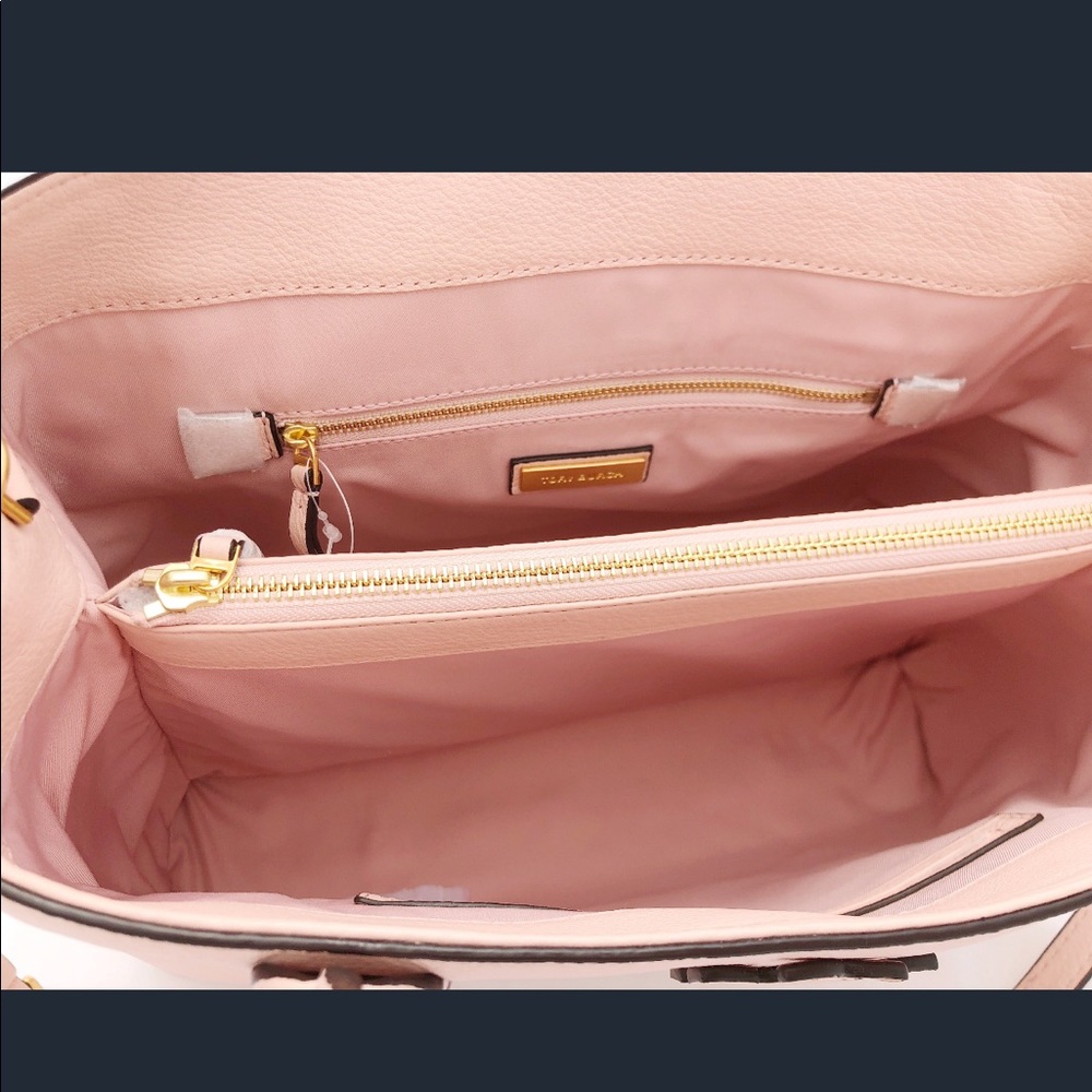 Tory Burch McGraw Leather Triple Compar Satchel - Picture 6 of 8
